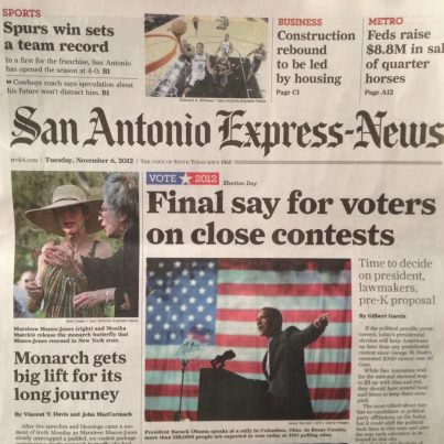 Monarch butterflies make front page news